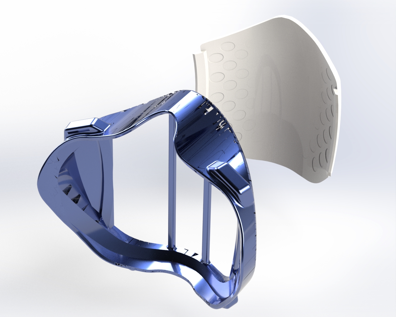 3D可打印面罩，用于HEPA或其他过滤介质